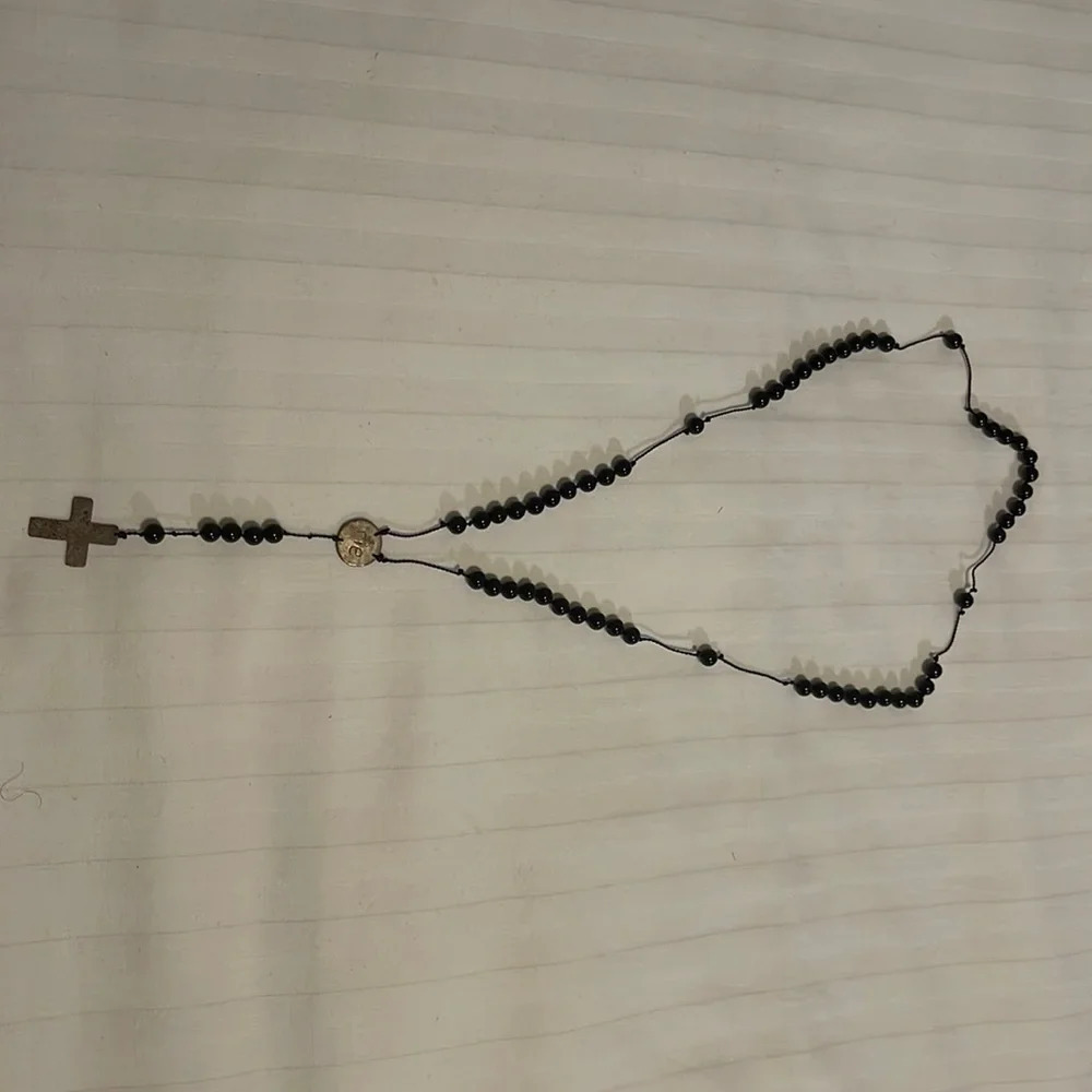 Rosario onyx and silver